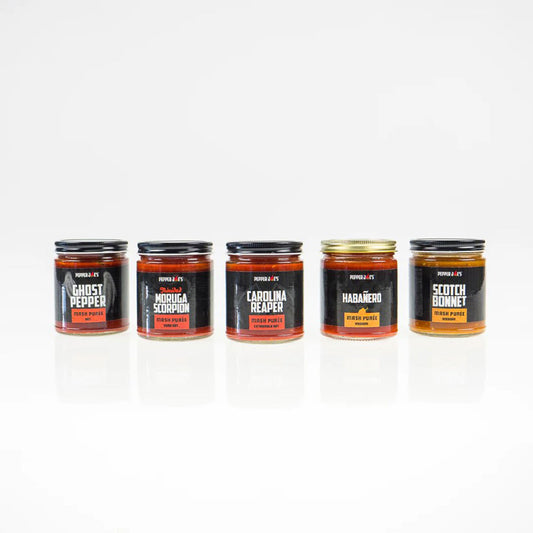 Purés de pimiento picante