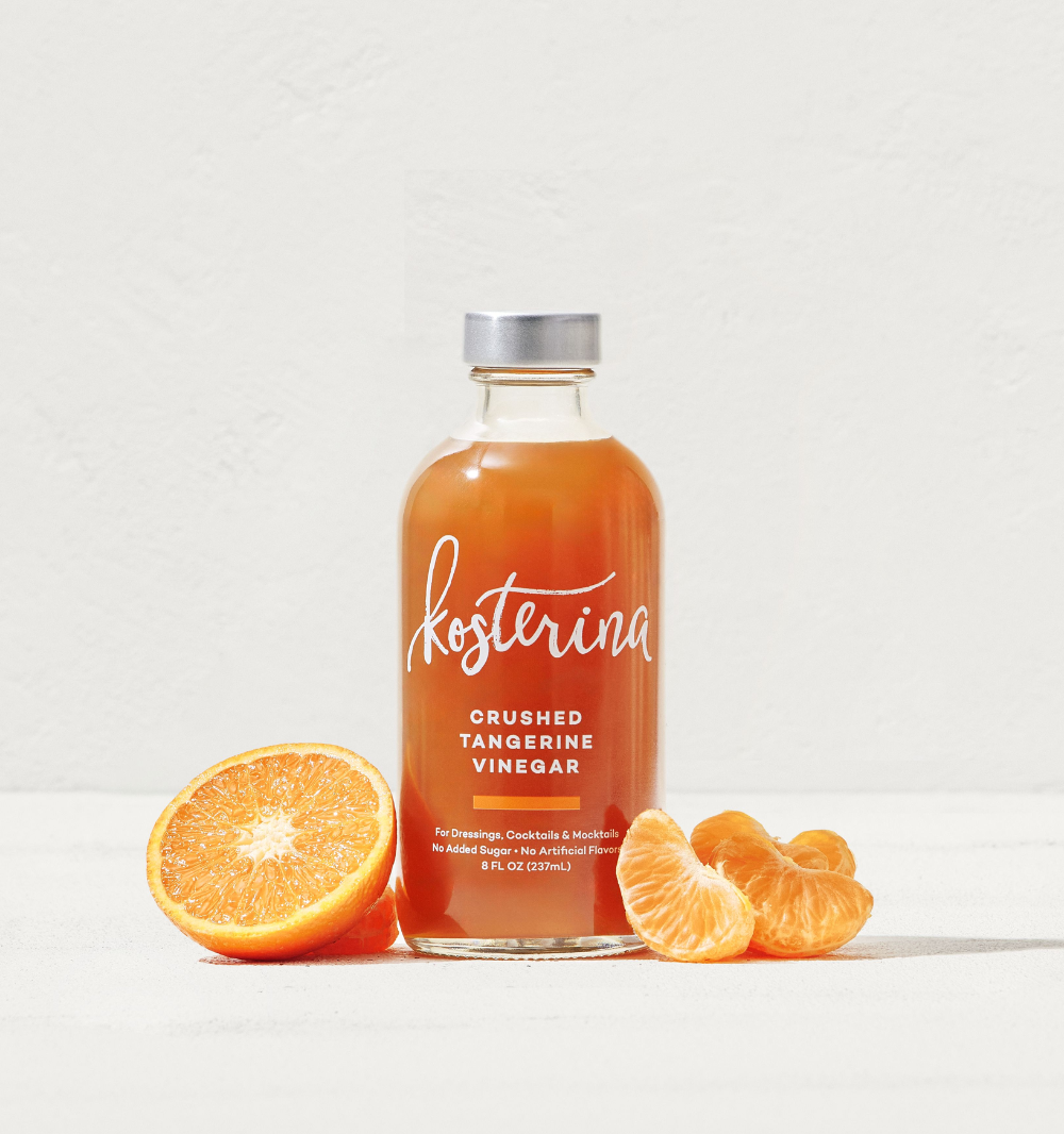 Vinagre de mandarina triturado
