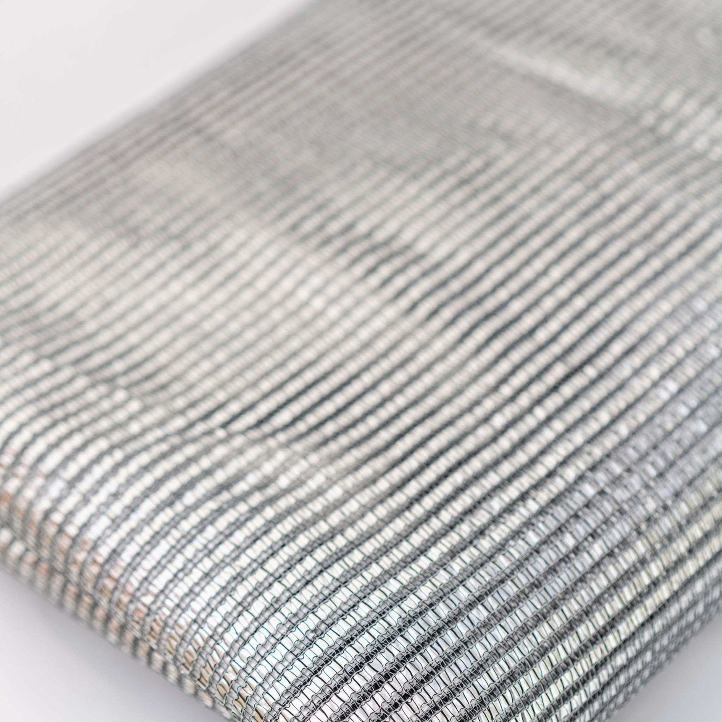 close up of white shade cloth on white background