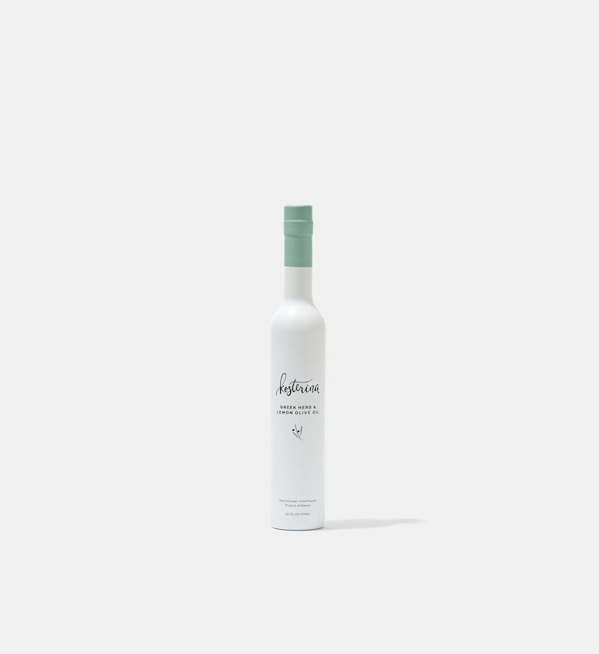 Aceite de oliva con hierbas griegas y limón
