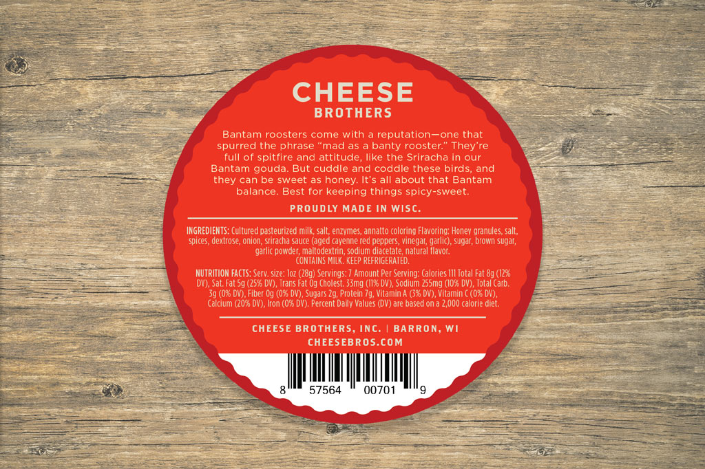 Gouda con miel y sriracha