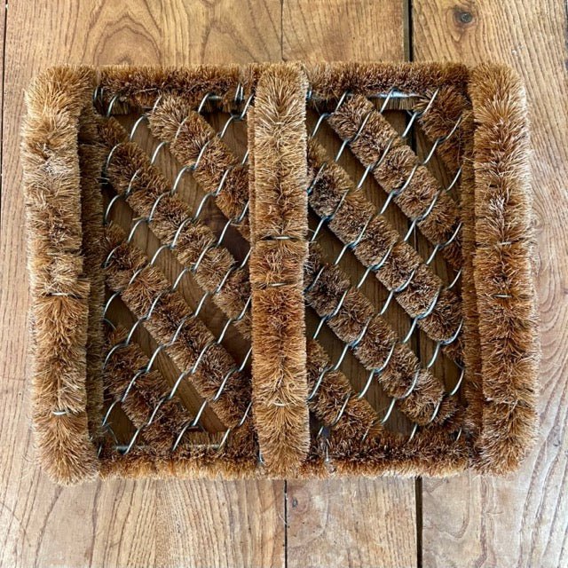 Tapete de fibra de coco para raspador de botas