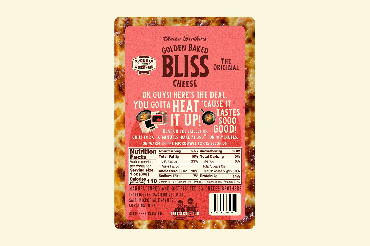 Queso dorado horneado Bliss