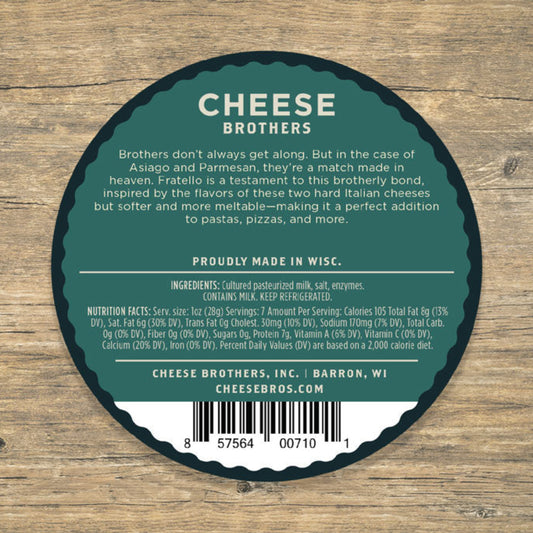 Fratello cheese product label