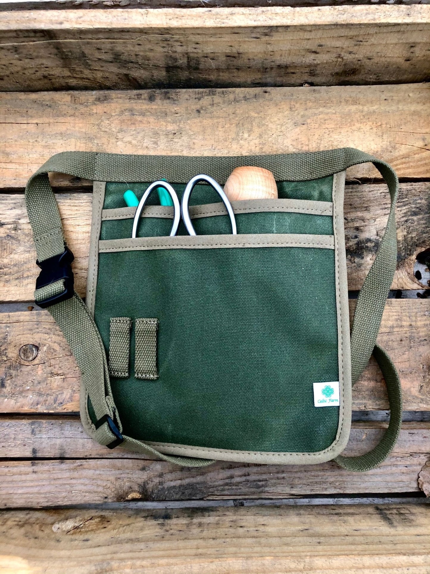 Cinturón de herramientas de jardinería - Lona encerada para jardinería