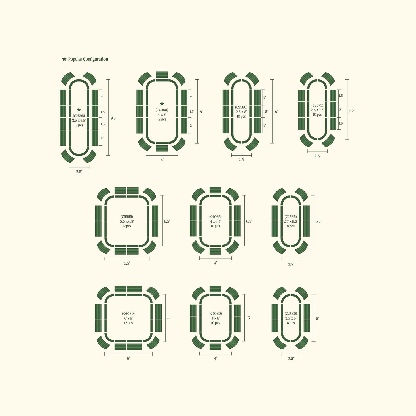 Kit de cama de jardín elevada de metal modular jumbo 10 en 1 extra alta de 81 cm