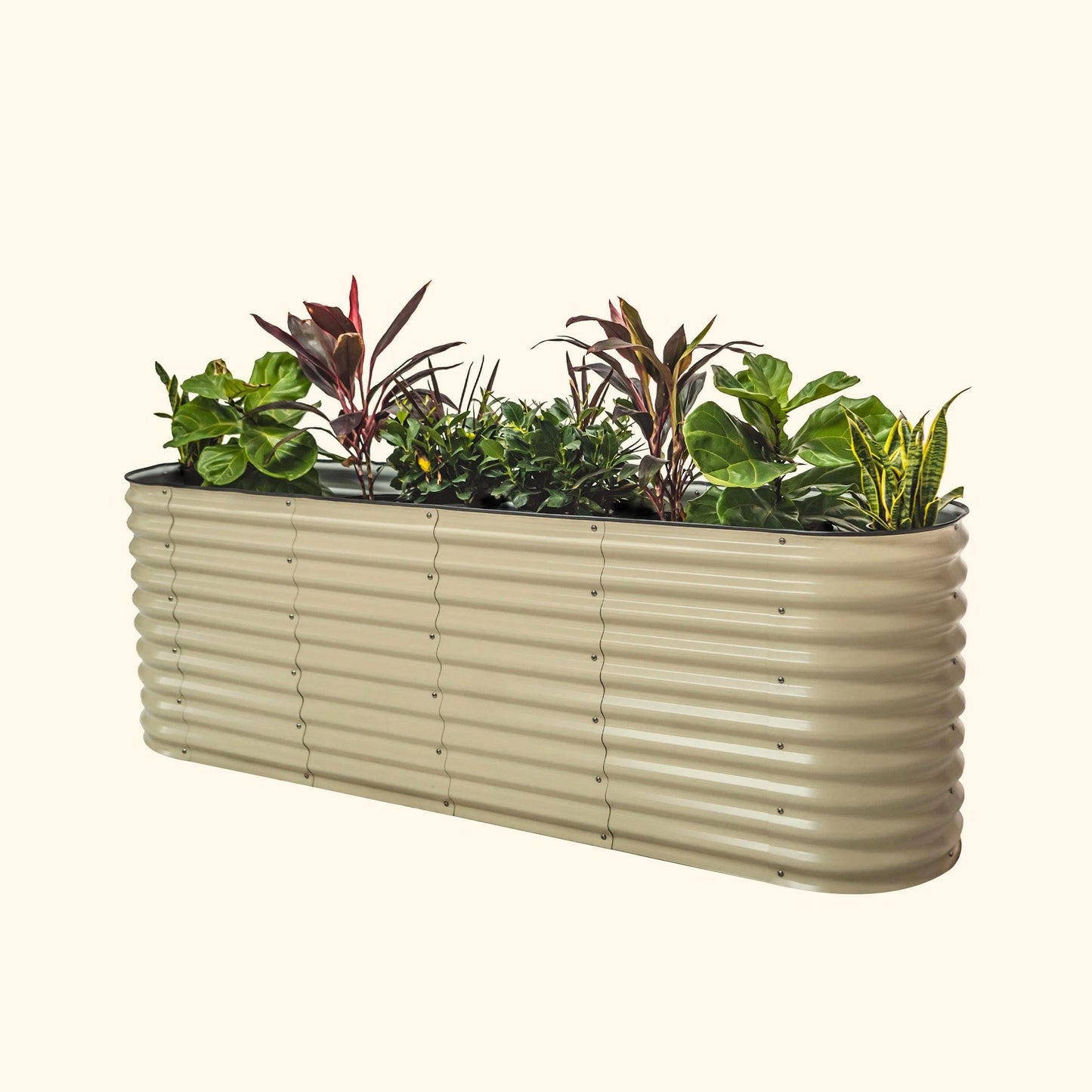 Kit de cama de jardín elevada de metal modular grande 9 en 1, extra alta, de 81 cm