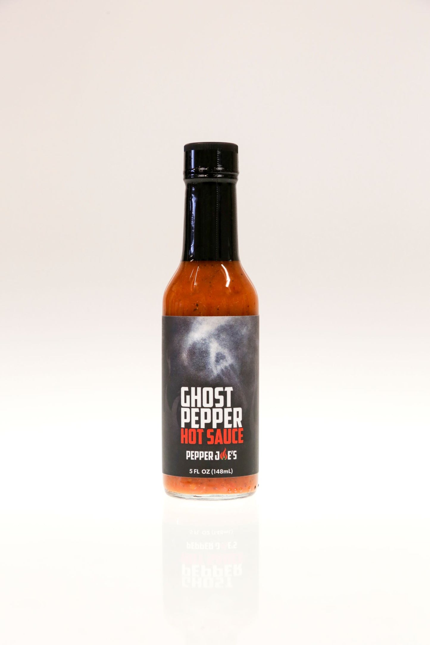 Pepper Joe's 5-Pack Hot Sauce Bundle - ghost pepper hot sauce bottle on white background