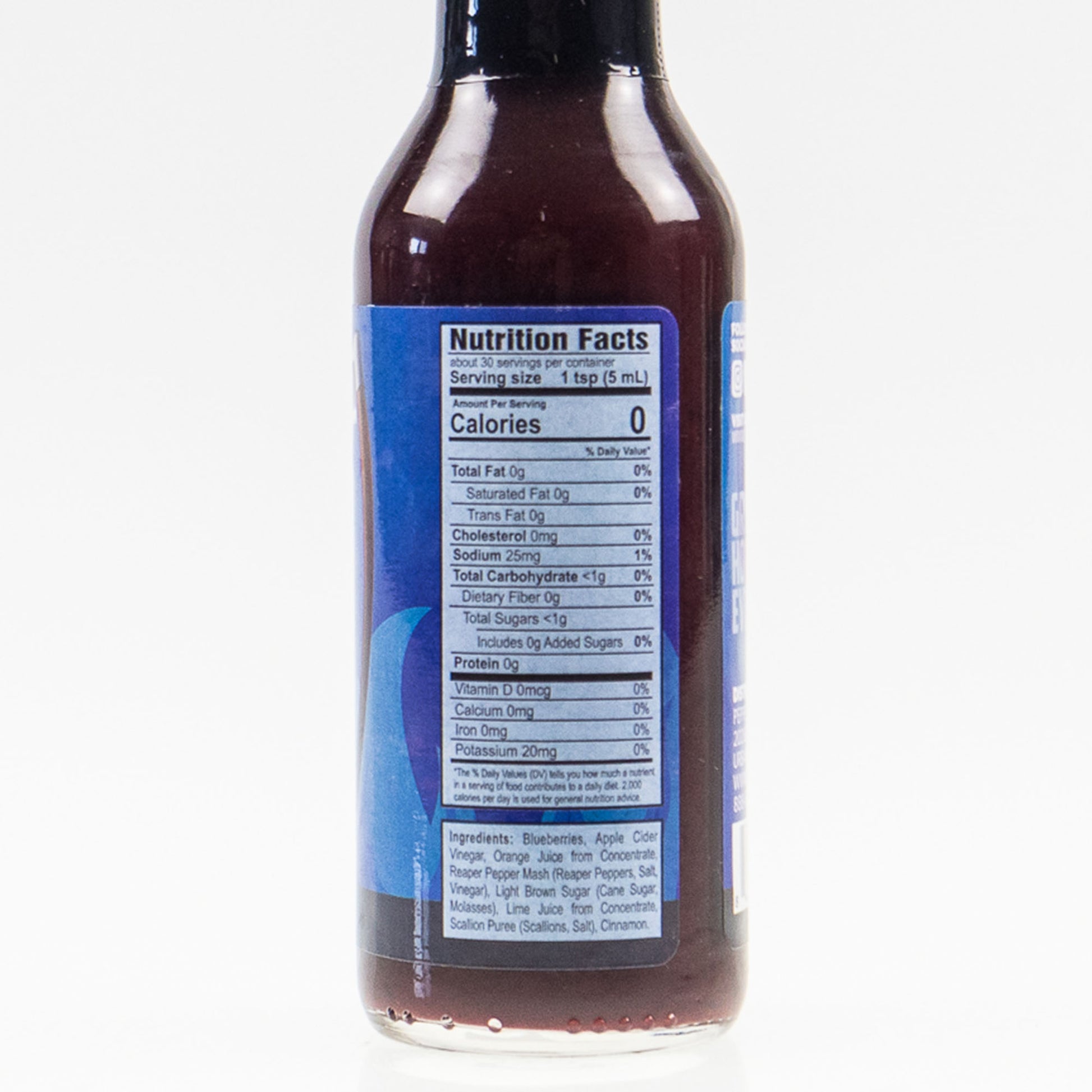 Pepper Joe's Blueberry Reaper Hot Sauce nutrition facts