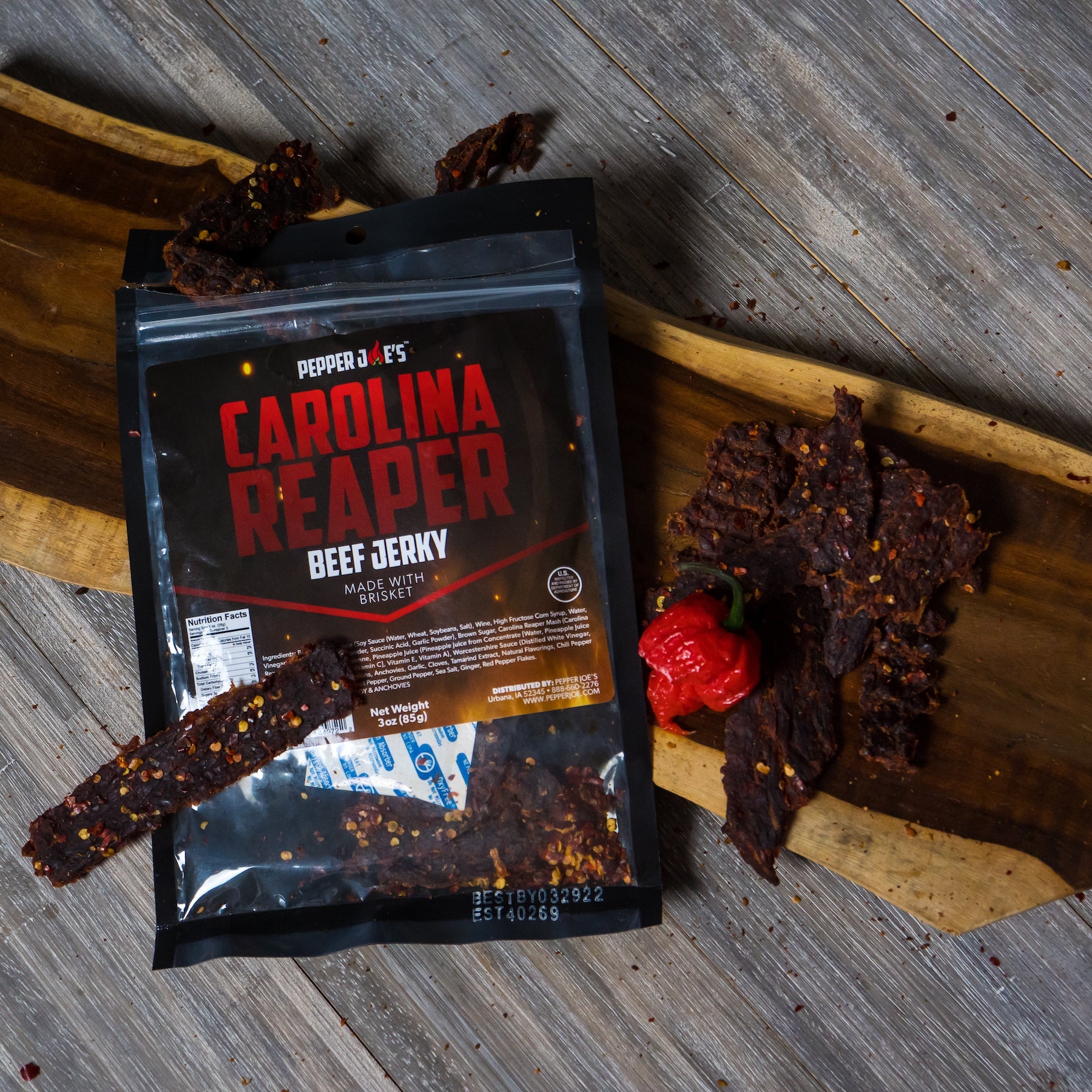 Carolina Reaper Beef Jerky