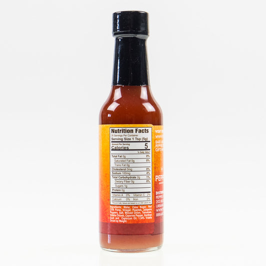 Pepper Joe's vidalia onion and peach hot sauce nutrition facts