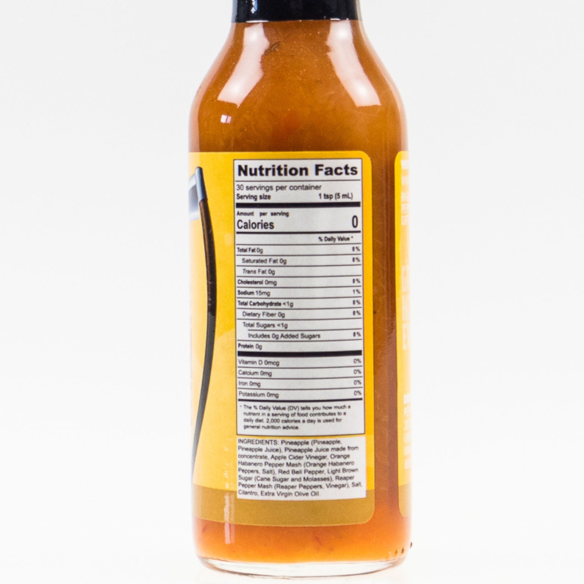Pepper Joe's Pineapple Hot Sauce - Carolina Reaper sauce nutrition facts