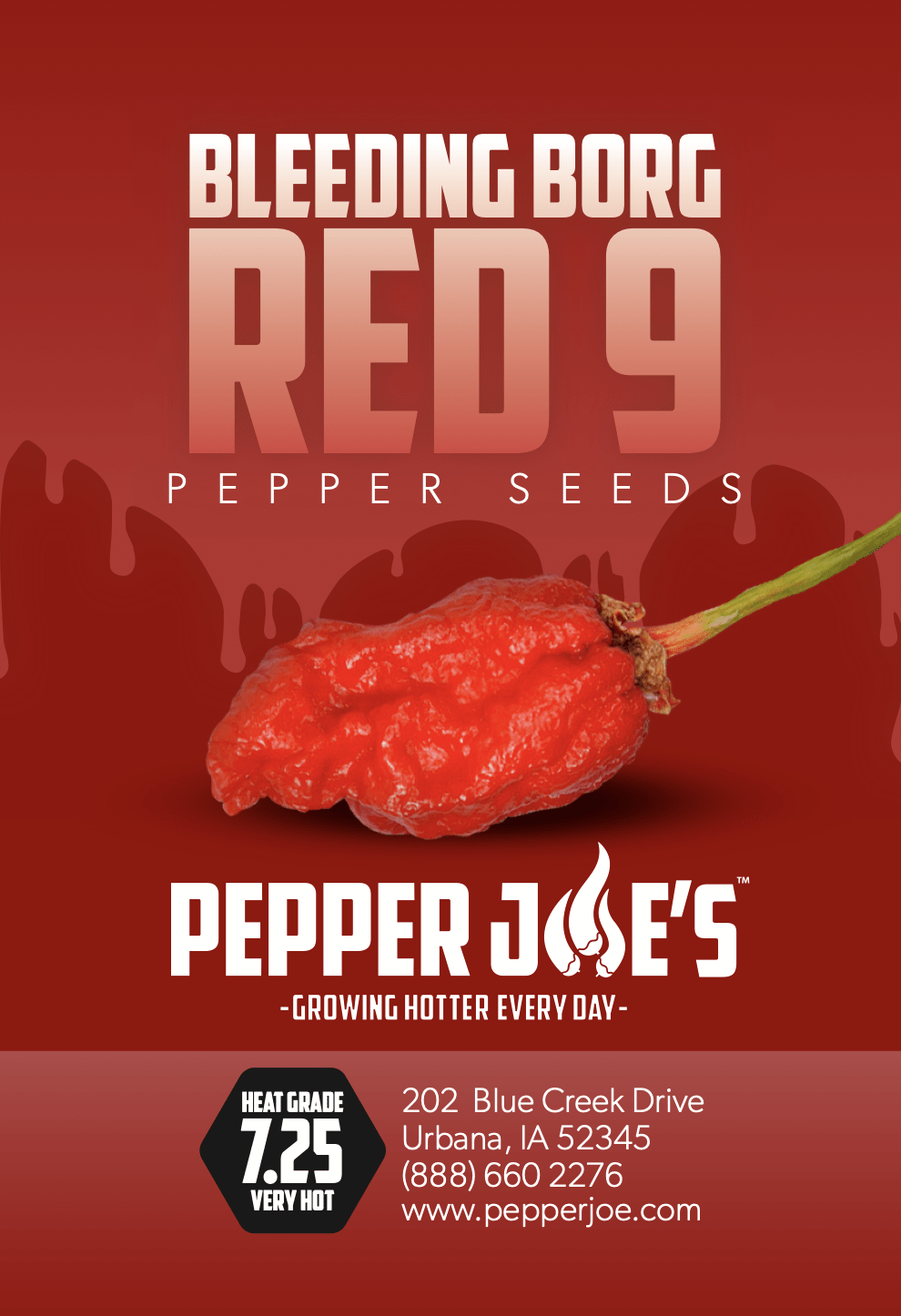 pepper joe's bleeding borg 9 chili