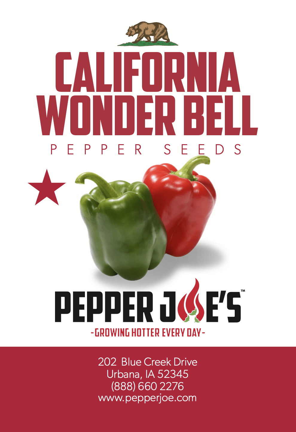 Pepper Joe's bell pepper california wonder