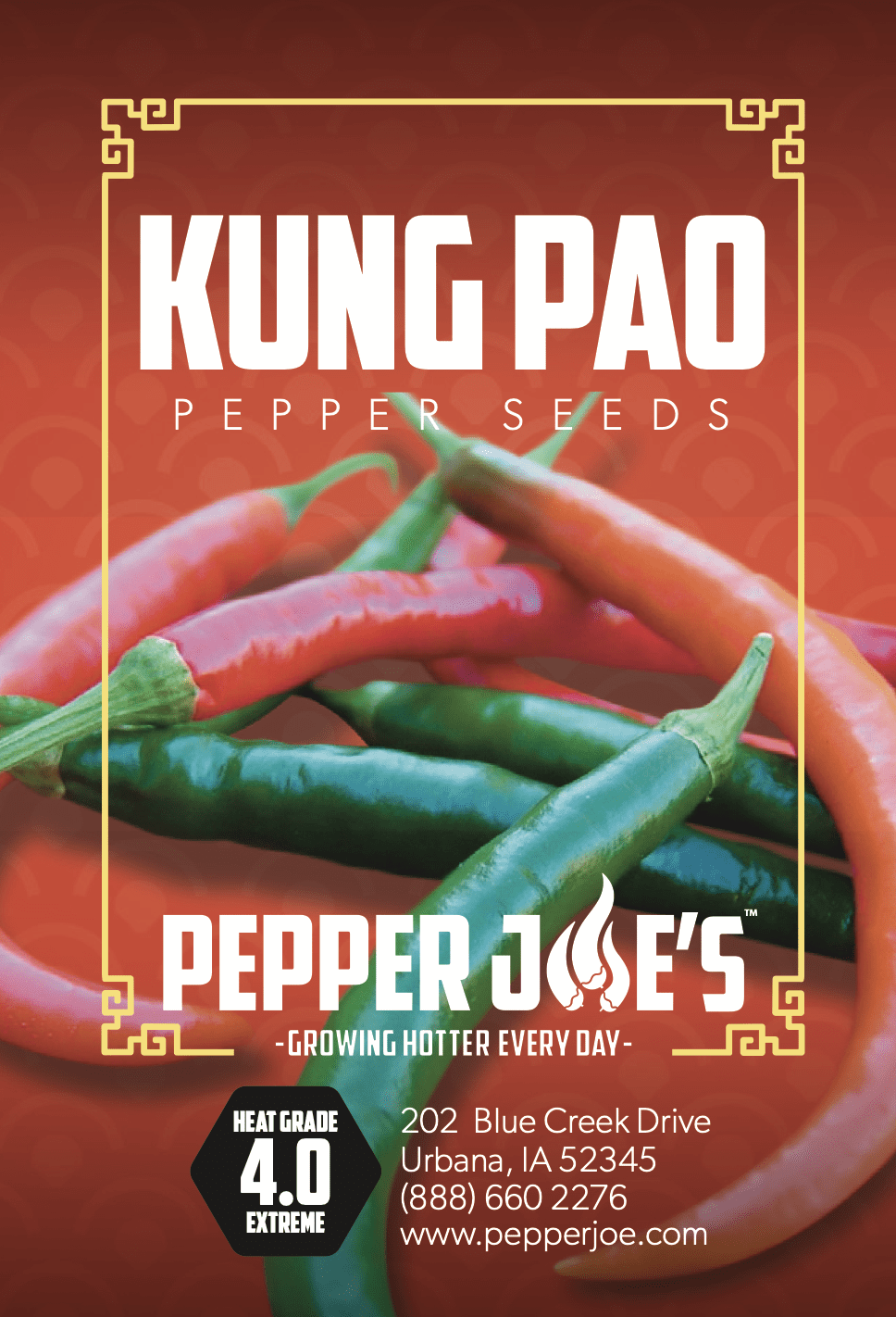 Pepper Joe's Kung Pao Pepper - seed label