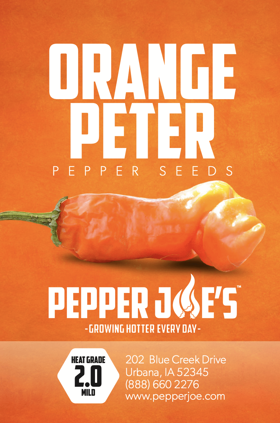 Pepper Joe's Peter Pepper Orange seeds