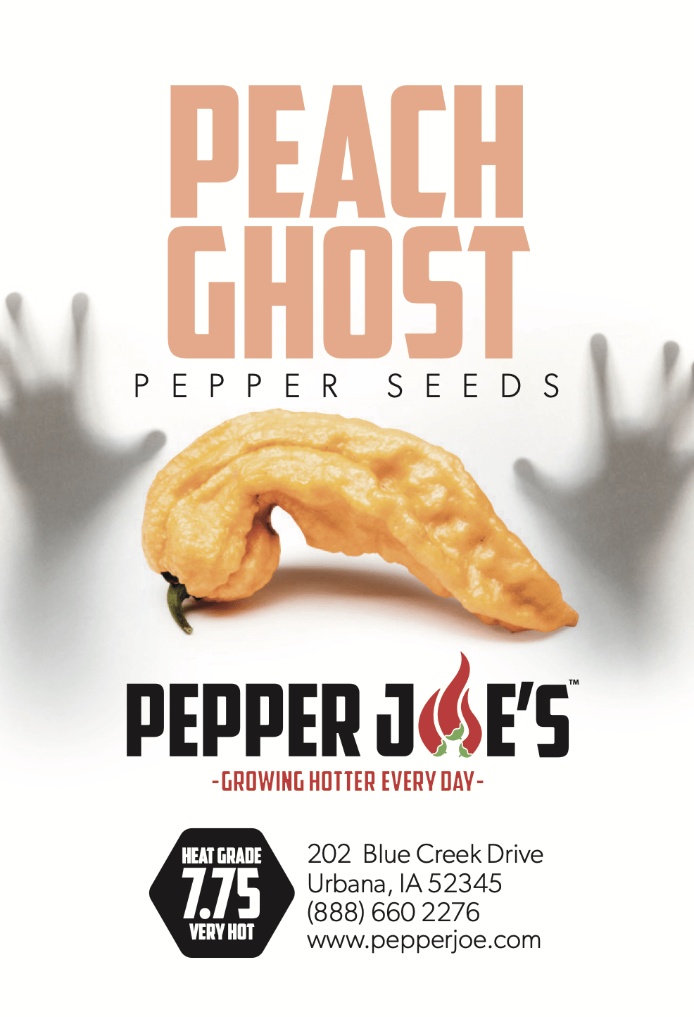 pepper joe's peach bhut jolokia pepper