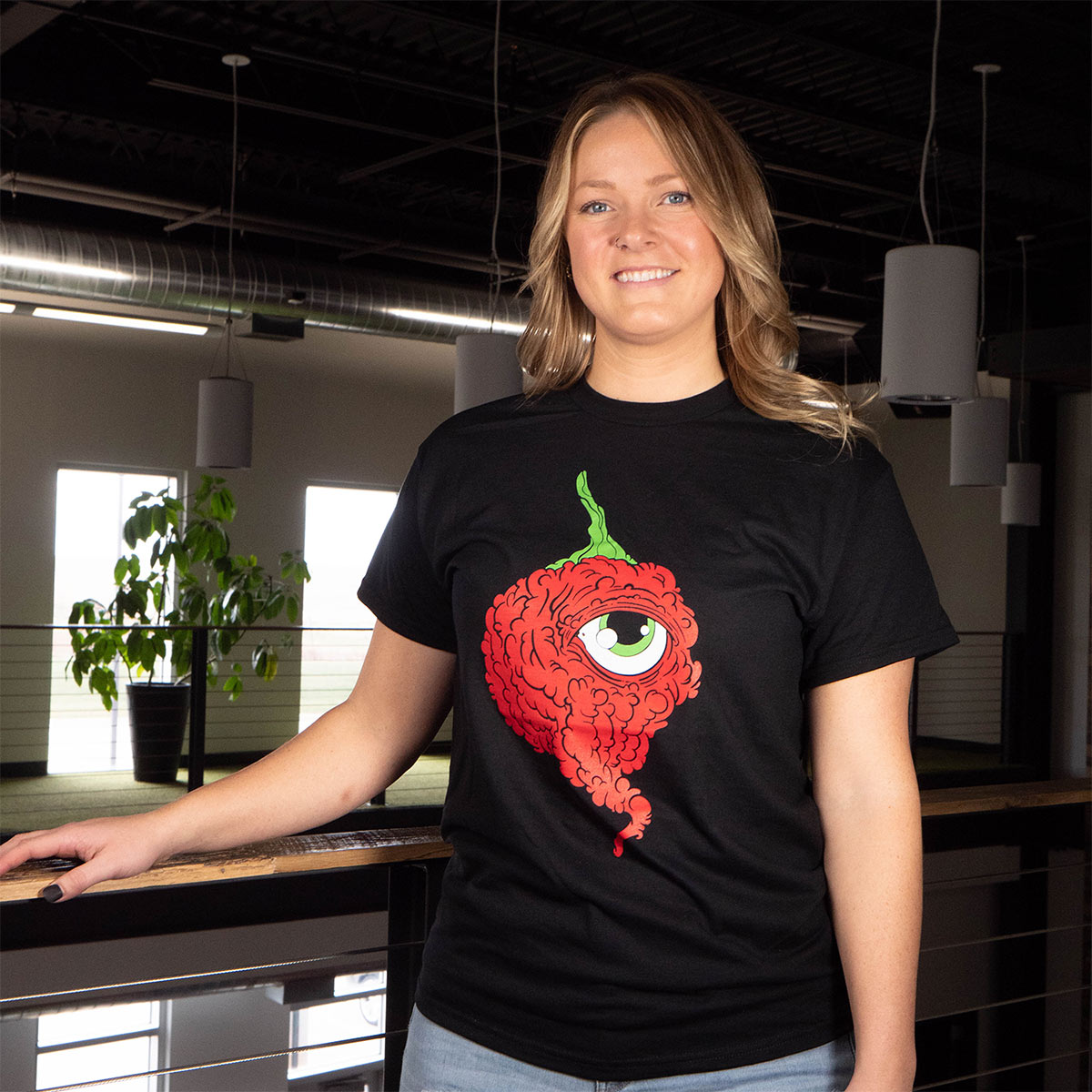 Pepper Joe's Cyclops Carolina Reaper short sleeved shirt