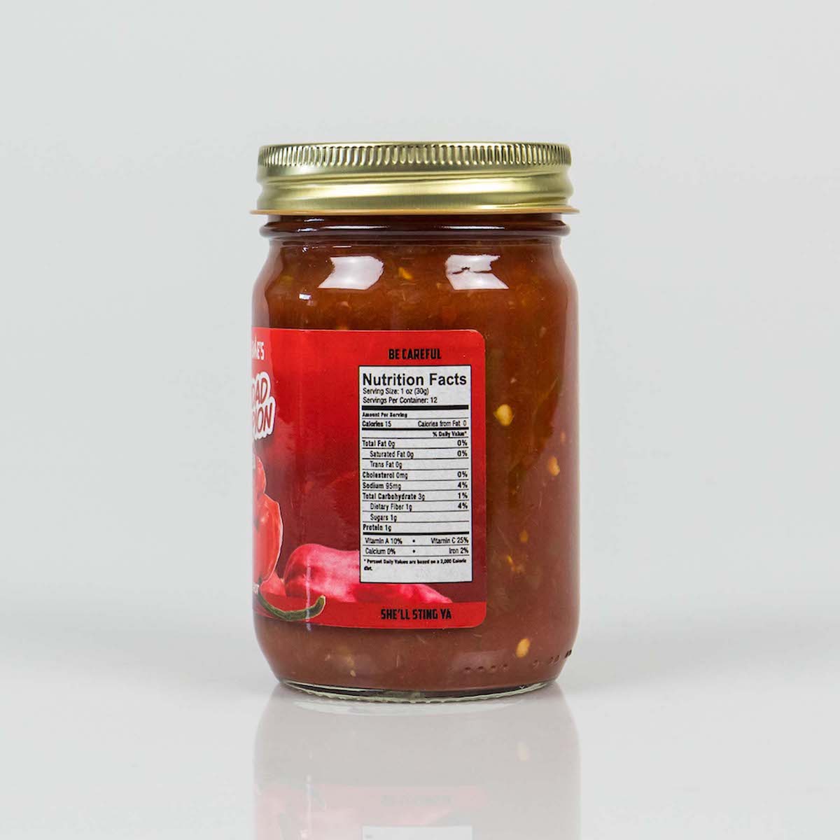 Pepper Joe's Trinidad Scorpion superhot pepper salsa nutrition facts