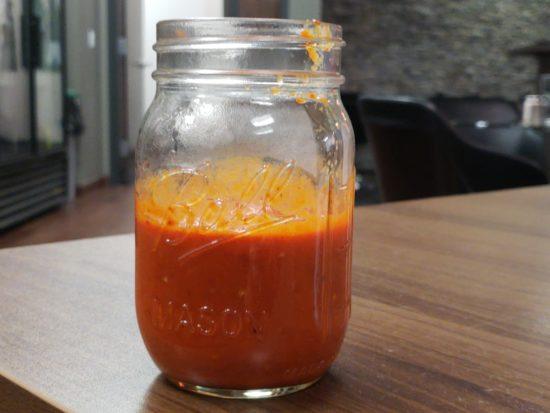 Roasted Red Jalapeno Pepper Hot Sauce