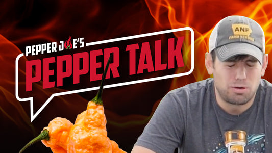 Keaton Eats a Jay's Peach Ghost Scorpion Pepper (900,000 SHUs) & Struggles to Speak!