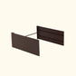 32″ Extra Tall Modern Garden Bed Extension Kit  41″ Long in Umber Brown on a white background.