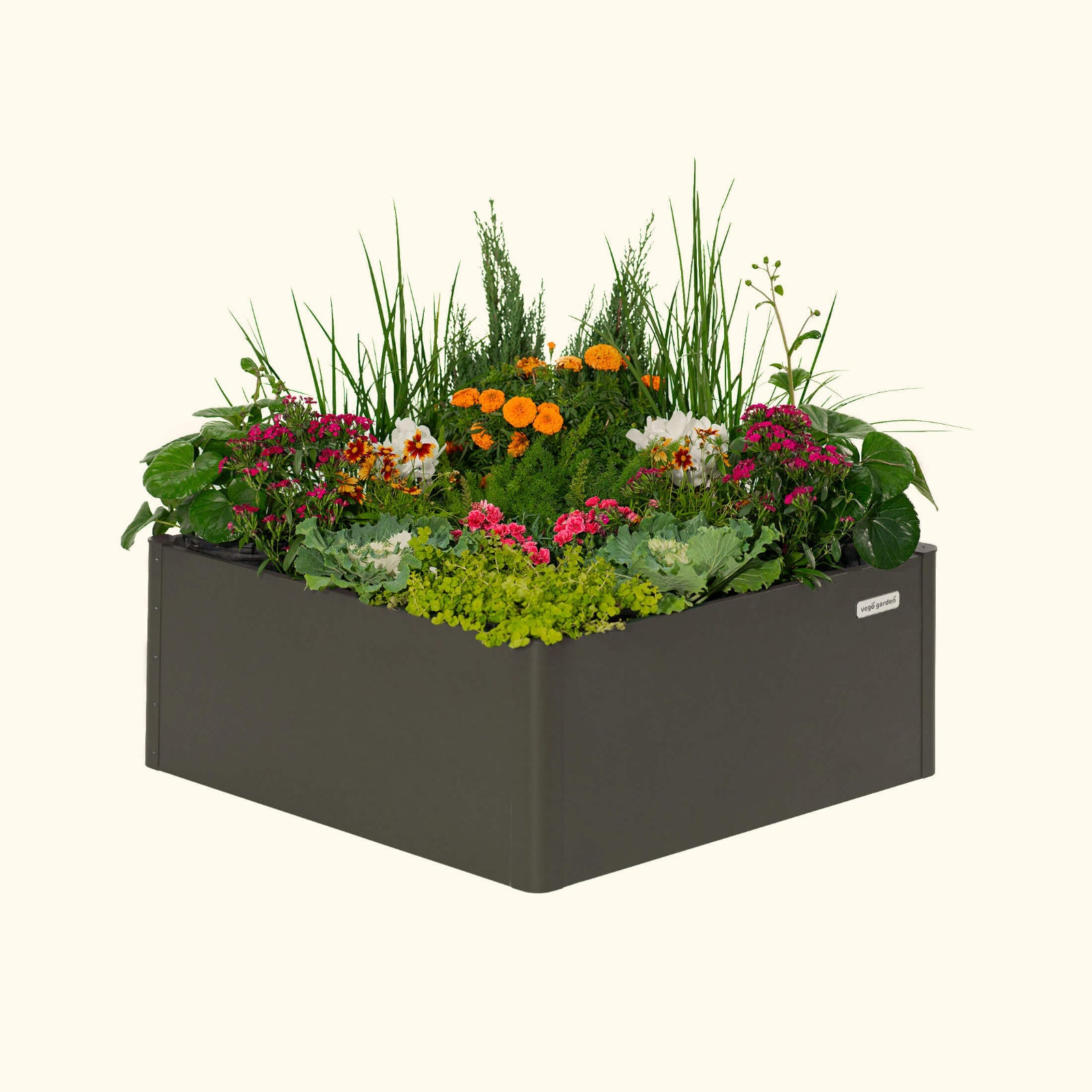 17″ Tall Modern 42″ x 42″ Metal Raised Garden Bed – Pepper Joe's