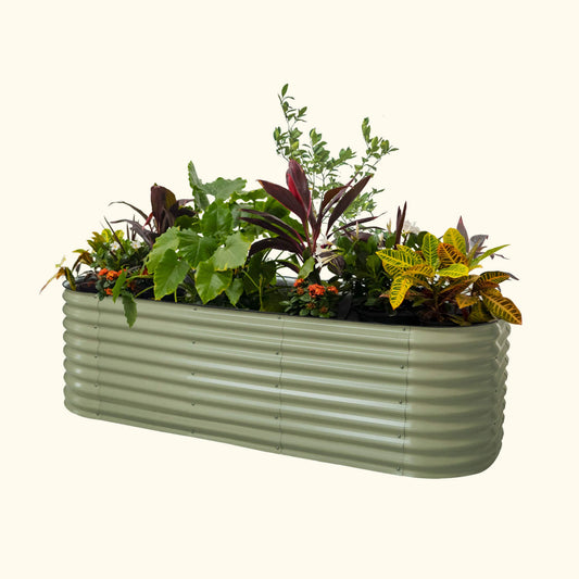 26″ Tall 10-in-1 Jumbo Modular Metal Raised Garden Bed Kit