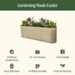 Kit de cama de jardín elevada de metal modular grande 9 en 1, extra alta, de 81 cm