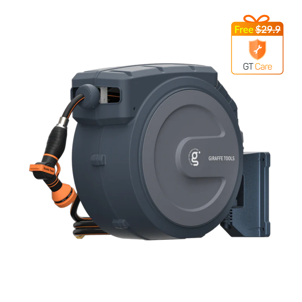 Retractable Garden Hose Reel with Auto-Rewind, 1/2 in x 78 ft