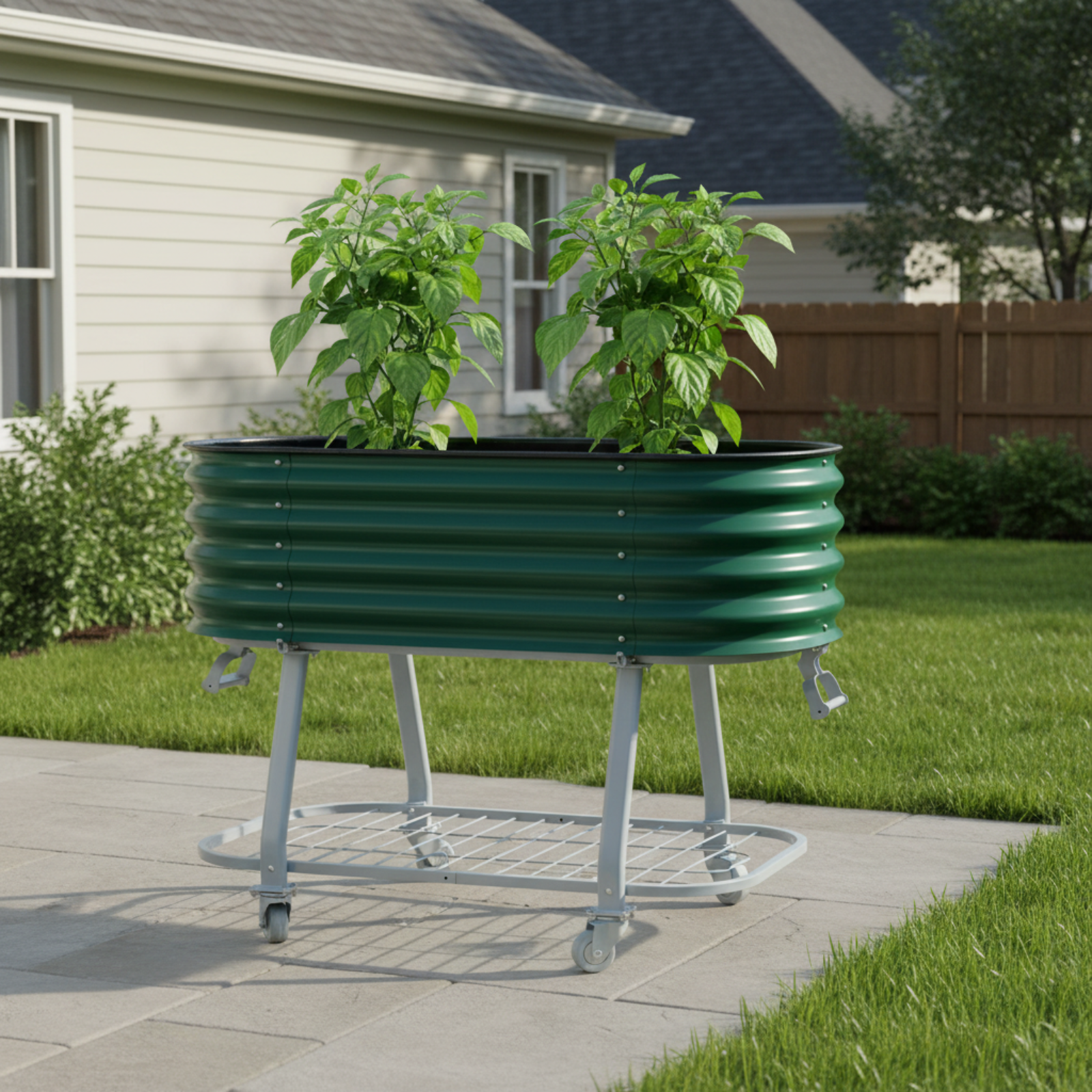 self watering elevated garden planter Advanced Elevated Garden Bed with Self-Watering System – Pepper Joe's