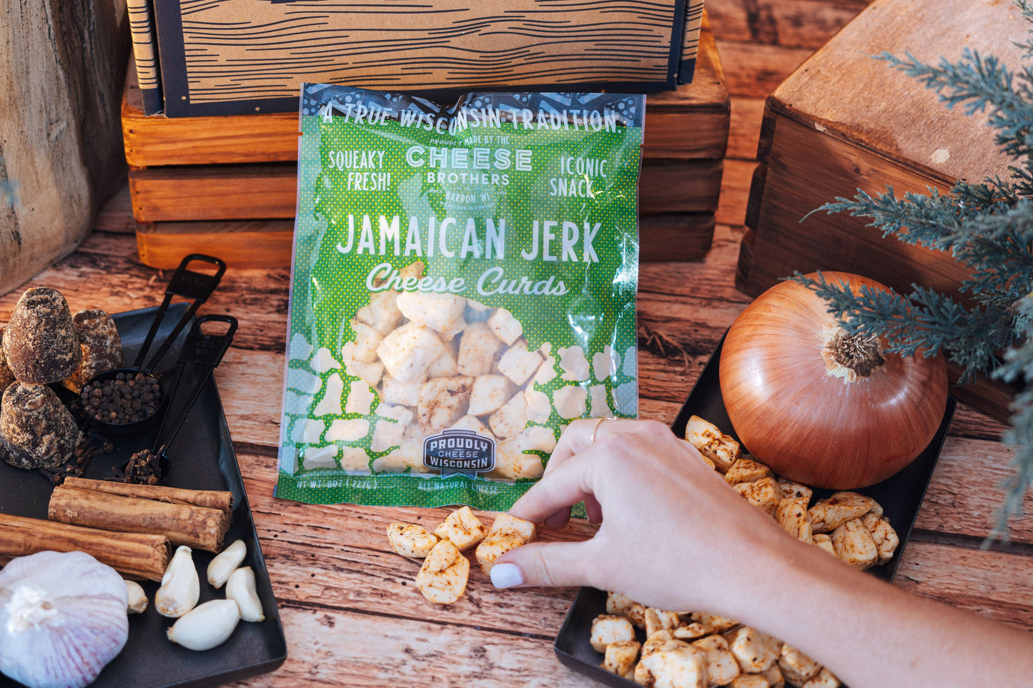 Jamaican Jerk Cheese Curds