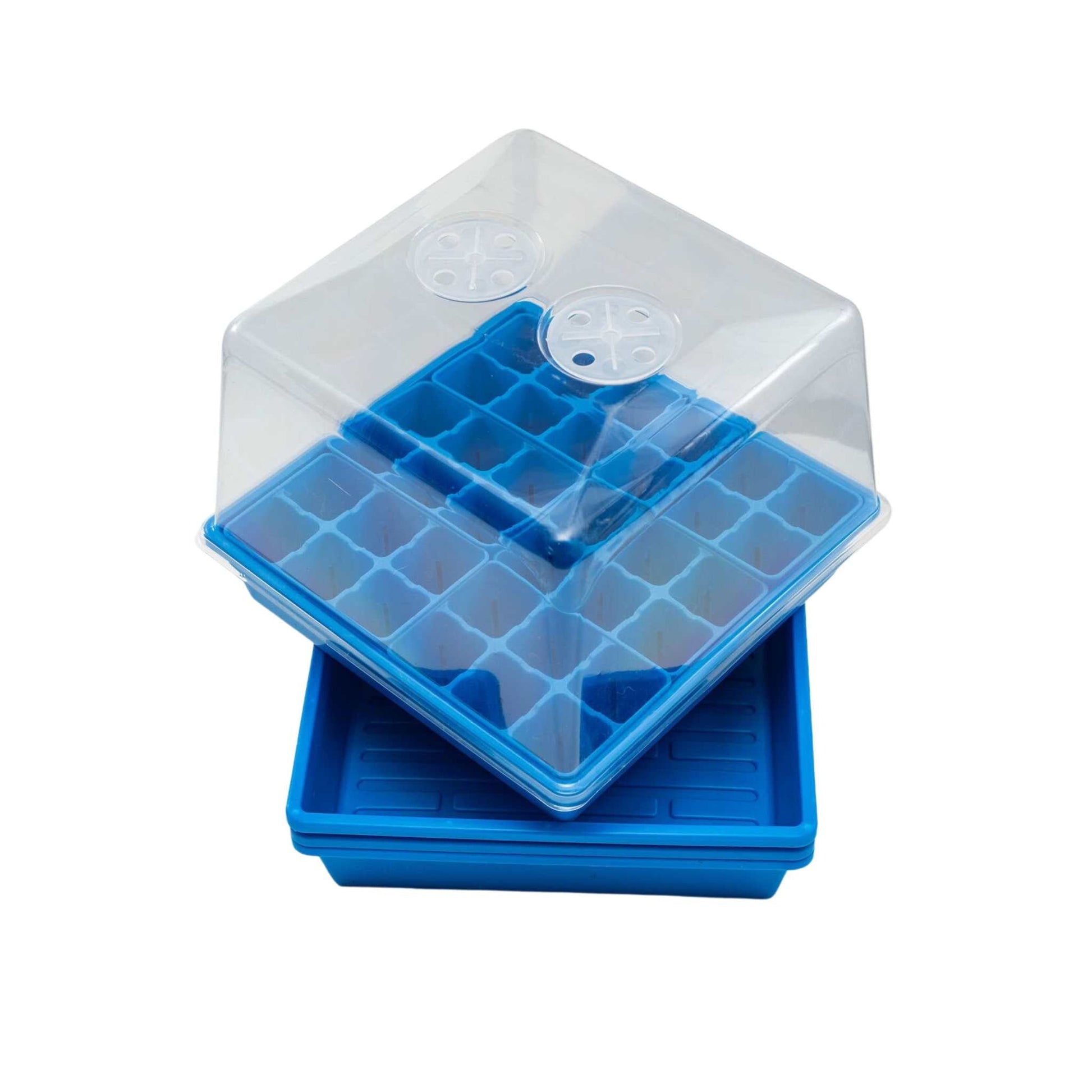 garden seed starter kits 1010 Seed Starter Kit for Backyard Gardeners Blue / With Humidity Domes