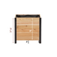 Cedar Planters 18x24 inch planter box dimension diagram: 24 inch total height, 3 inch ground clearance, 21 inch box height