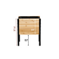 Cedar Planters 18x24 inch raised garden bed dimension diagram: 30 inch total height, 12.5 inch ground clearance, 17.5 inch box height
