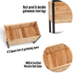Cedar Planters 18x36 inch raised garden bed feature callouts: rust-proof galvanneal steel legs, 4.5 square feet of gardening space, and WRCLA certified Western Red Cedar