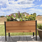 Cedar Planters 18x36 inch raised garden bed with plants in a backyard setting.