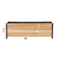 Cedar Planters 18x72 inch planter box dimension diagram: 24 inch total height, 3 inch ground clearance, 21 inch box height