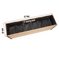 Cedar Planters 18x72 inch planter box top view showing 18 inch width, 72 inch length, and 12 inch planting depth