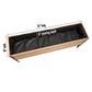 Cedar Planters 18x72 inch raised garden bed top view showing 18 inch width, 60 inch length, and 12 inch planting depth