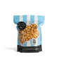 Bag of City Pop Extra Buttery Caramel popcorn with blue and white striped design on a white background