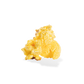 Three pieces of Extra Buttery popcorn on a white background