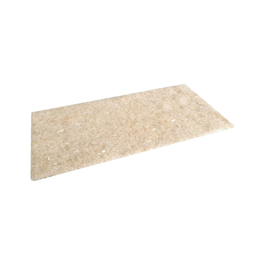 close up of hemp mat on white background for growing hydroponically