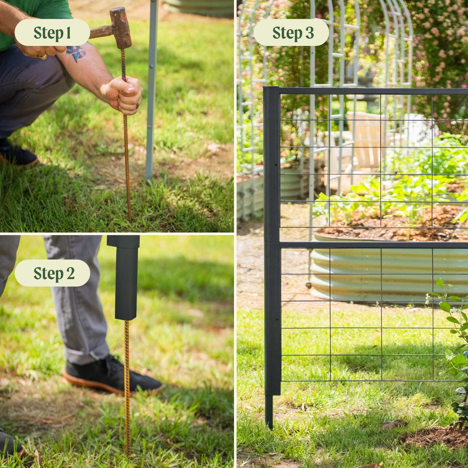 privacy trellis above 6 foot fence for plants Modern Privacy Trellis for 83 " Raised Garden Beds – Pepper Joe's
