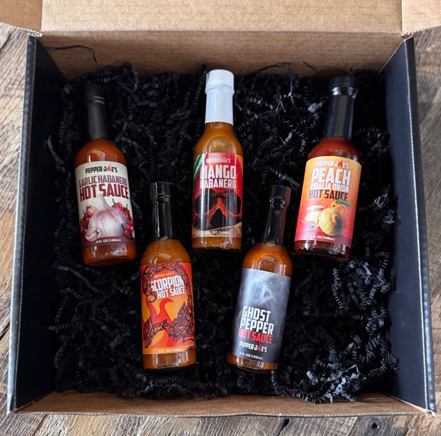 Pepper Joe's 5-Pack Hot Sauce Gift Box