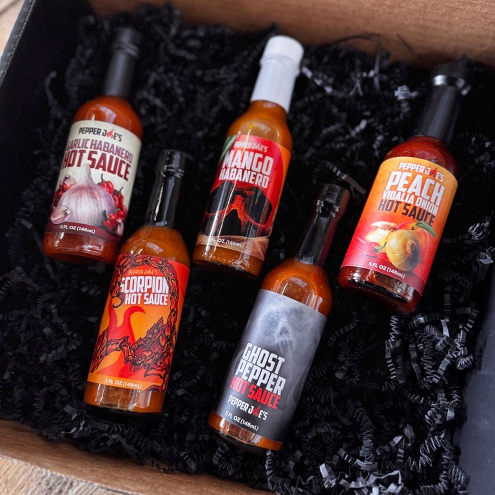 Pepper Joe's 5-Pack Hot Sauce Gift Box