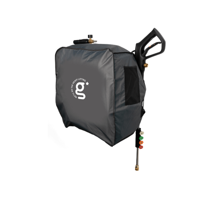 Retractable Pressure Washer Protective Cover on a white background