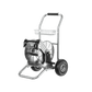 Garden Hose Reel Cart-2 Wheels-Stainless Steel-Heavy Duty