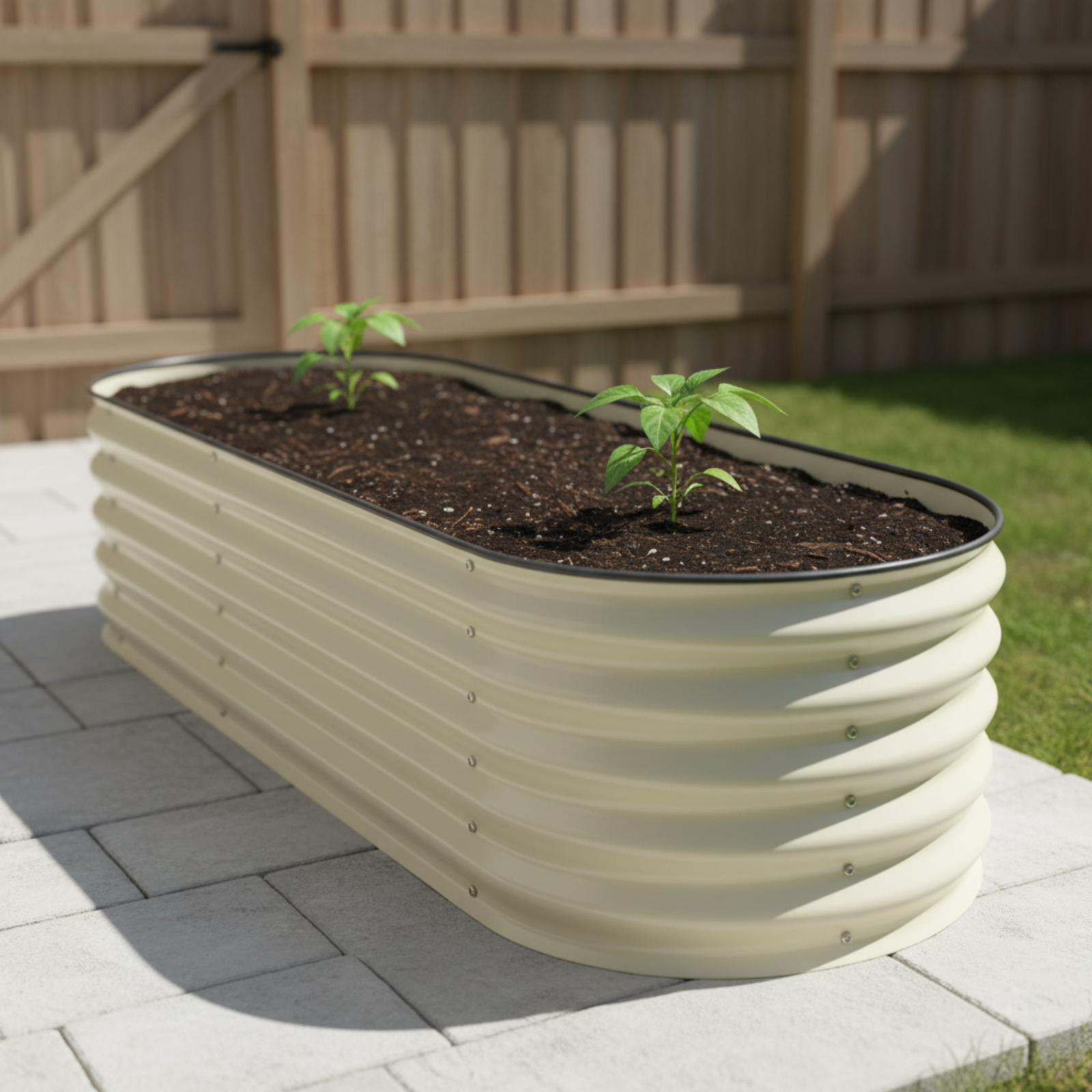 self watering planter beds Self-Watering Raised Garden Bed, 2′ x 4′