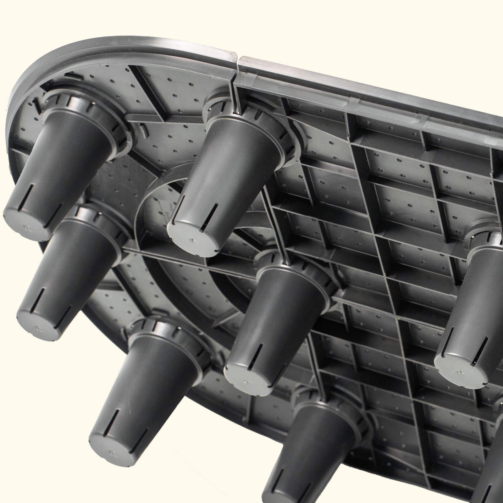 Underside of the Self-Watering Wicking Floor system on a white background. 